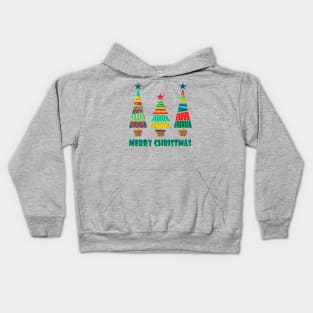 Festive Christmas Trees Kids Hoodie